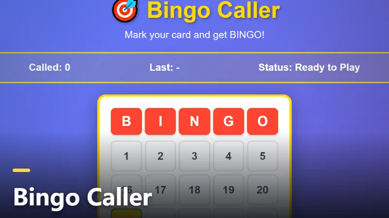 Bingo Caller