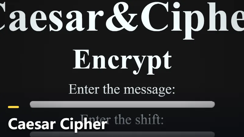 Caesar Cipher