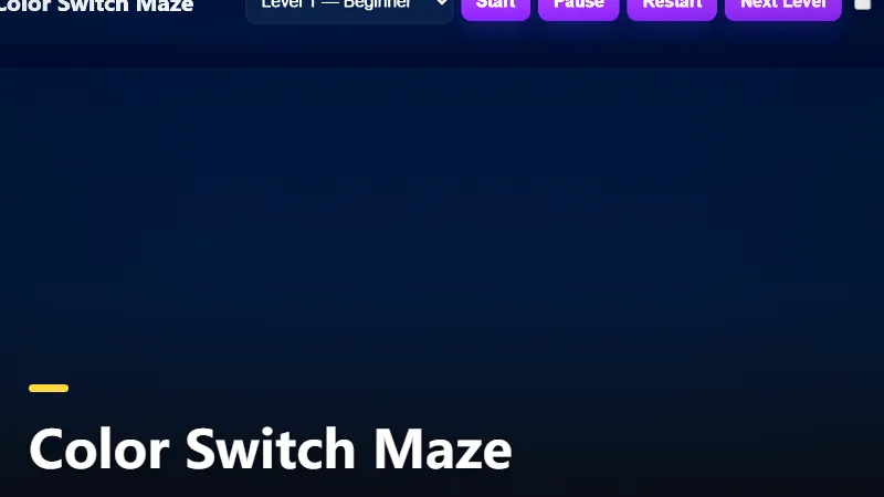 Color Switch Maze