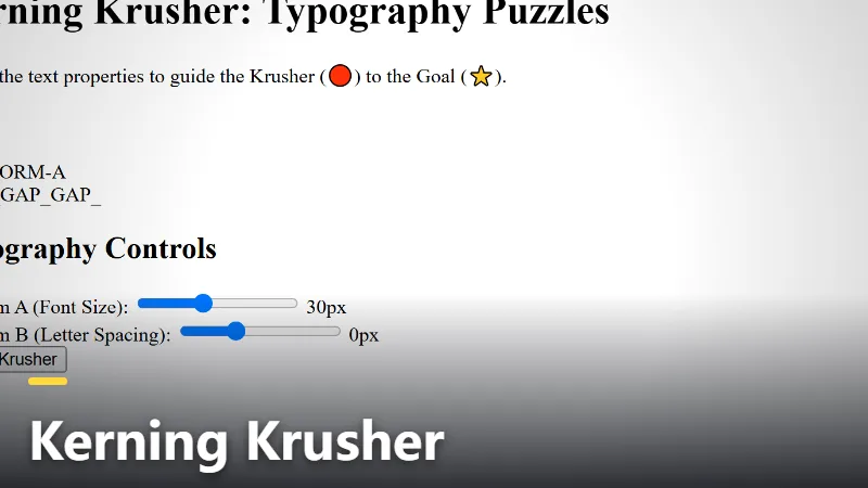 Kerning Krusher