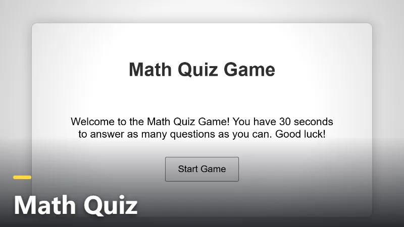Math Quiz
