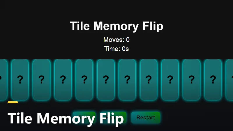 Tile Memory Flip