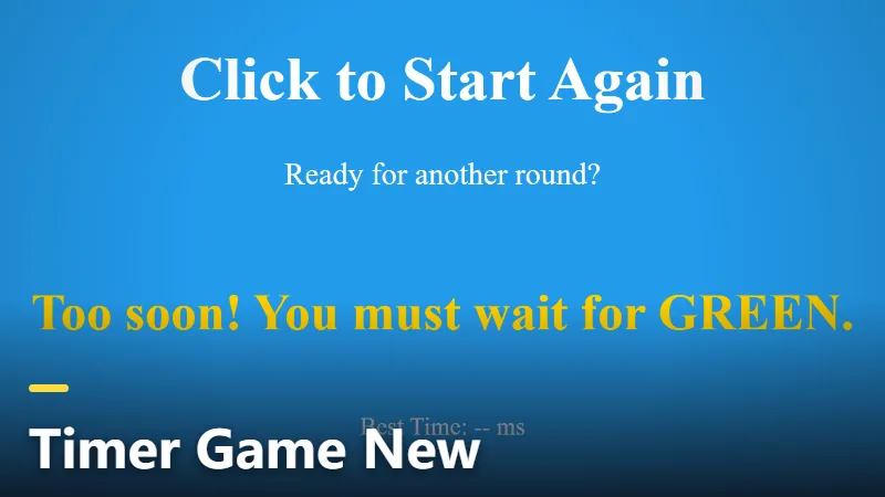 Timer Game New